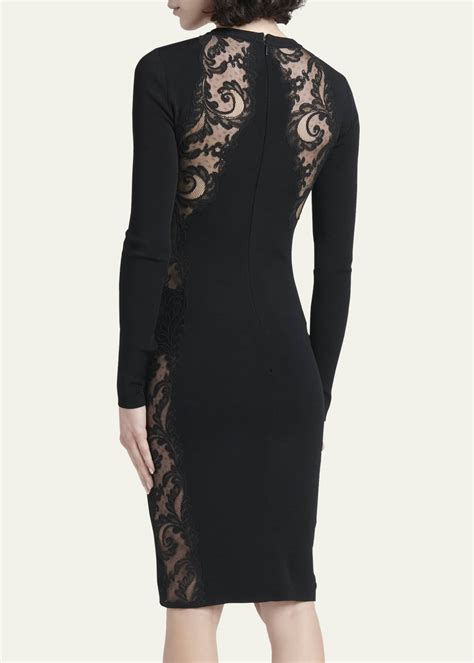 love versace bodycon dress|Versace Lace Insert Bodycon Dress .